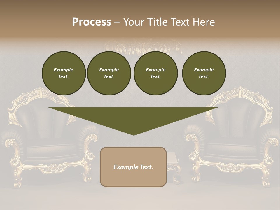 Classic Curve Royal PowerPoint Template