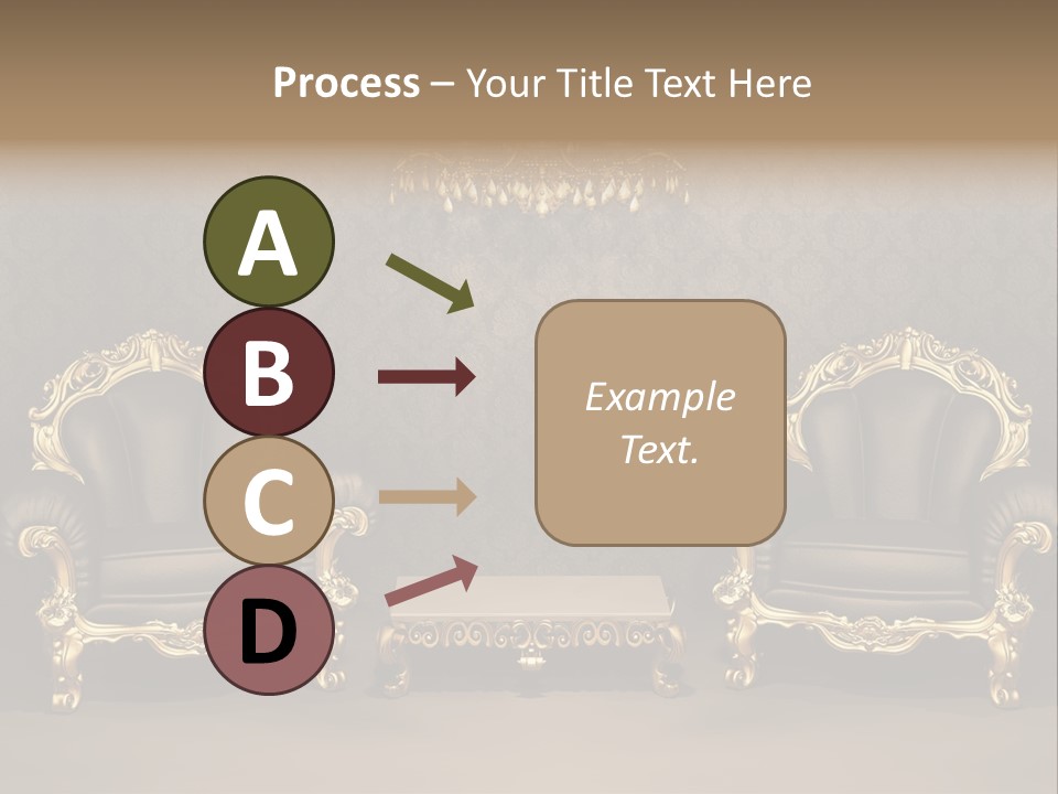 Classic Curve Royal PowerPoint Template