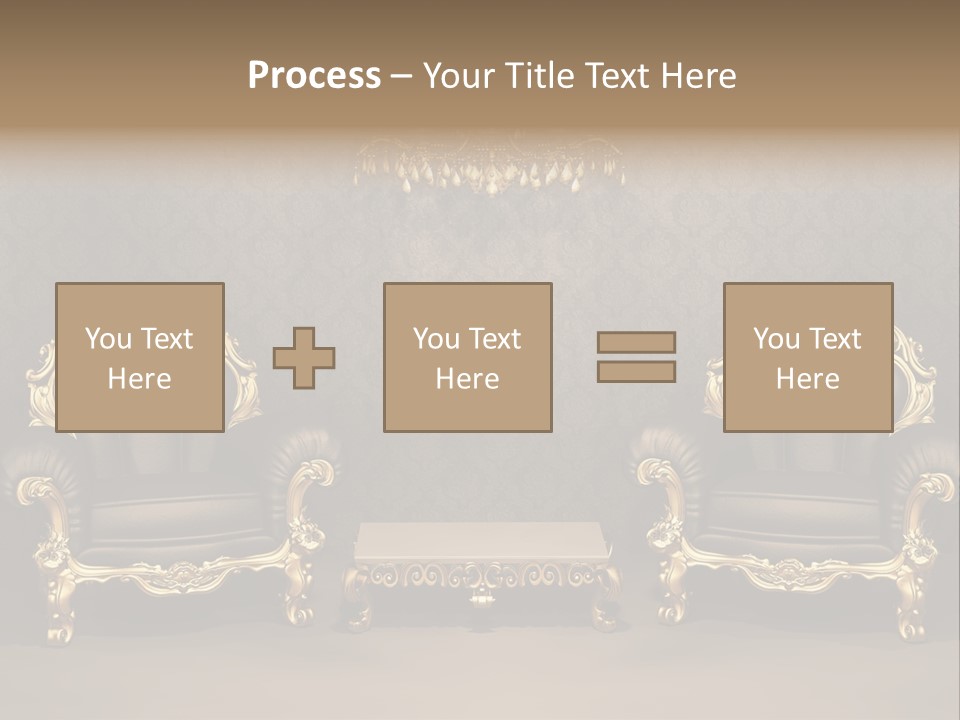 Classic Curve Royal PowerPoint Template