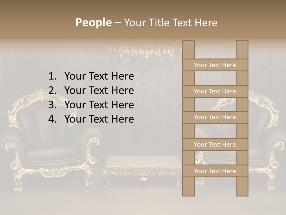 Classic Curve Royal PowerPoint Template