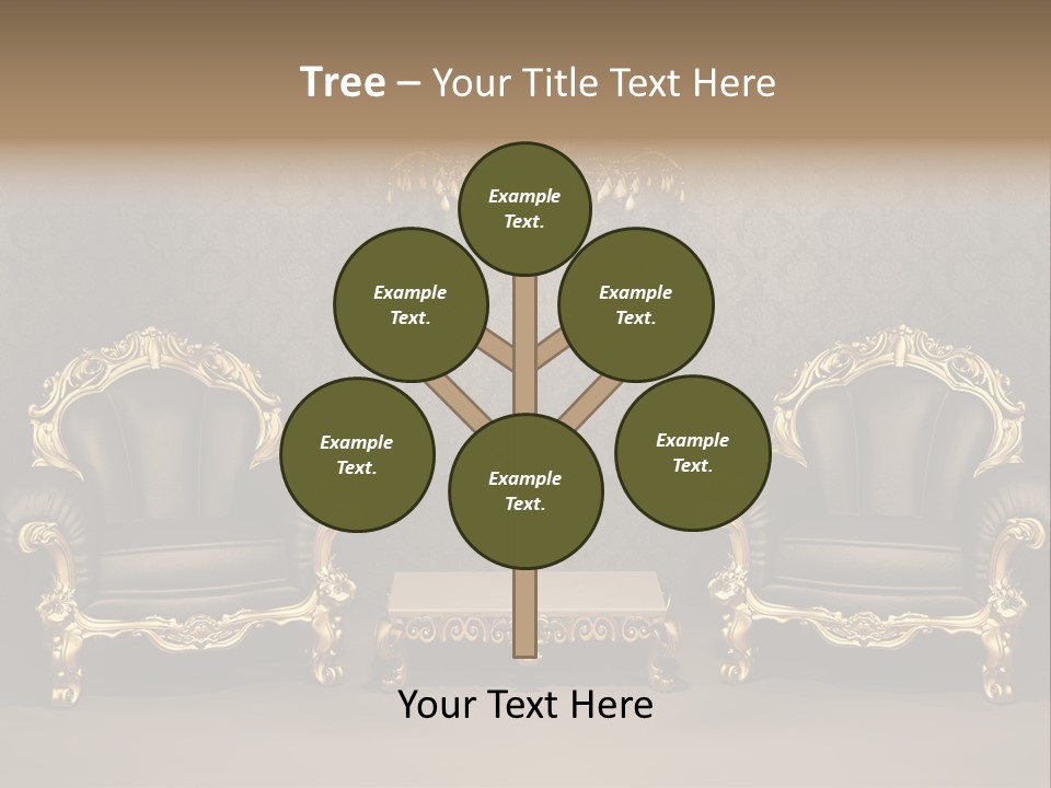 Classic Curve Royal PowerPoint Template