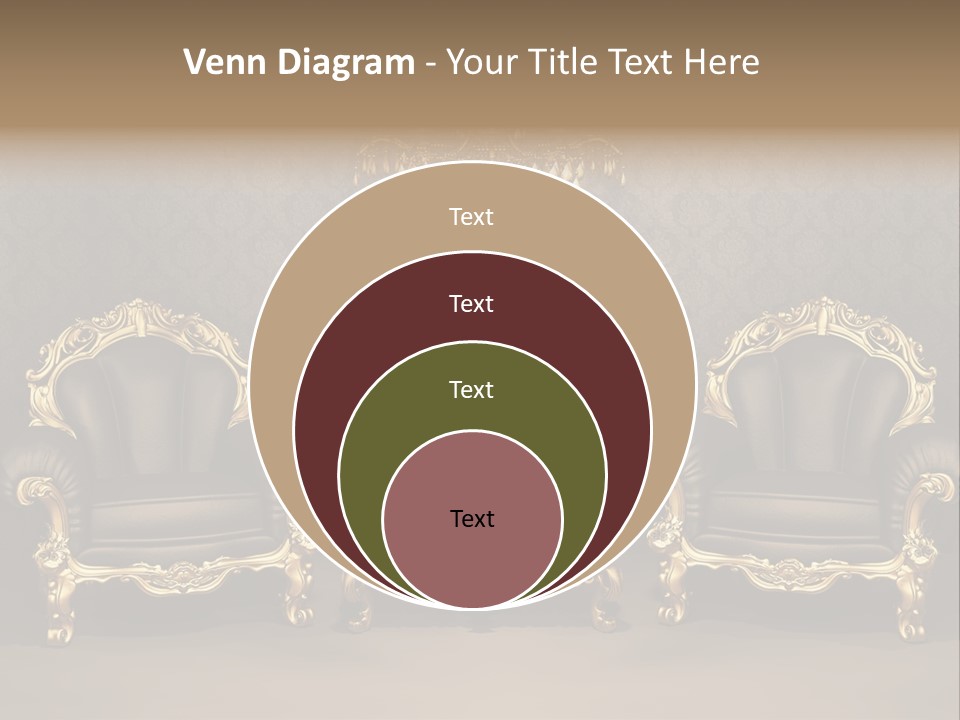 Classic Curve Royal PowerPoint Template