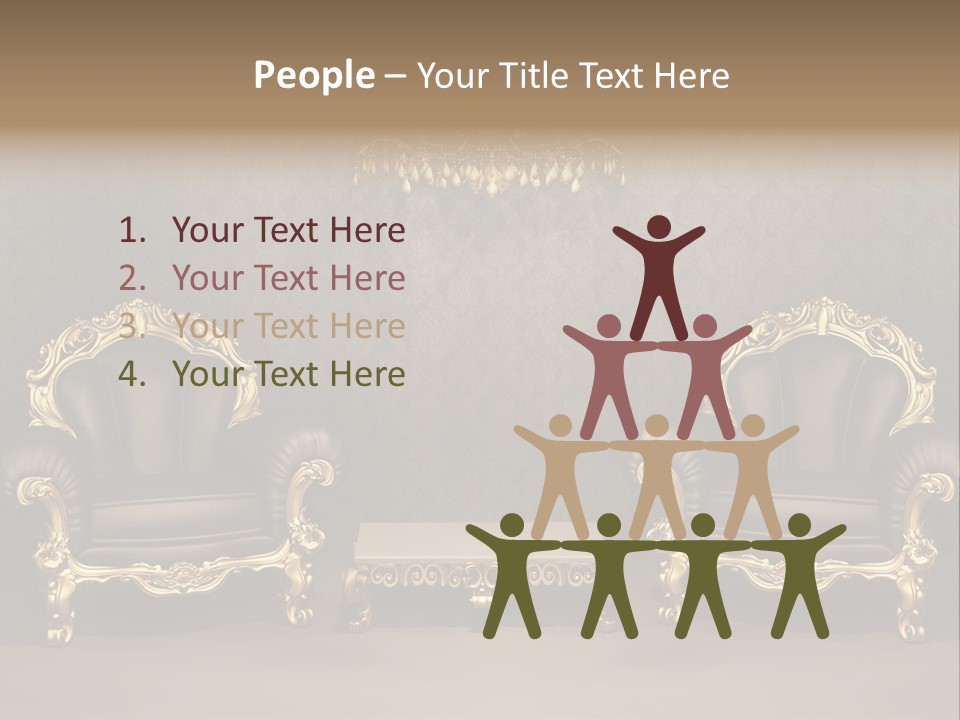Classic Curve Royal PowerPoint Template