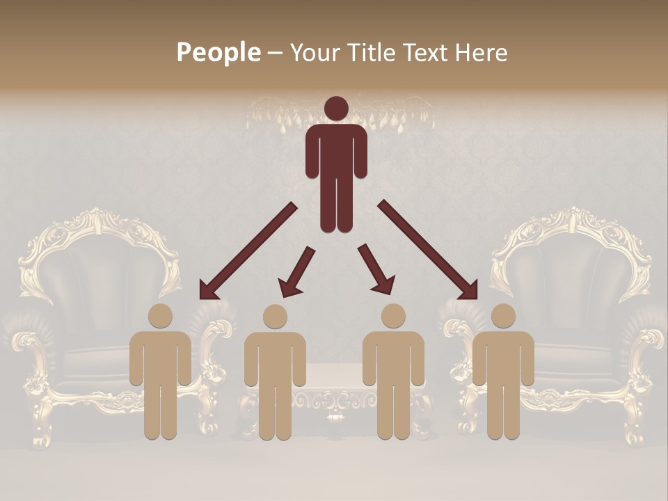 Classic Curve Royal PowerPoint Template