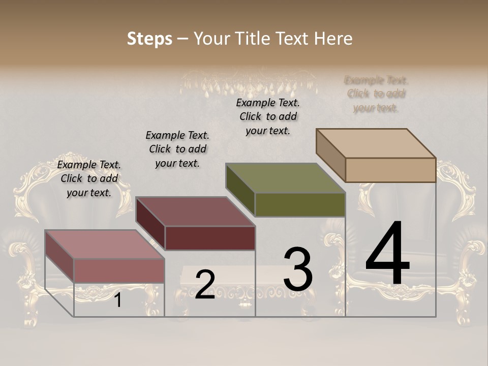 Classic Curve Royal PowerPoint Template