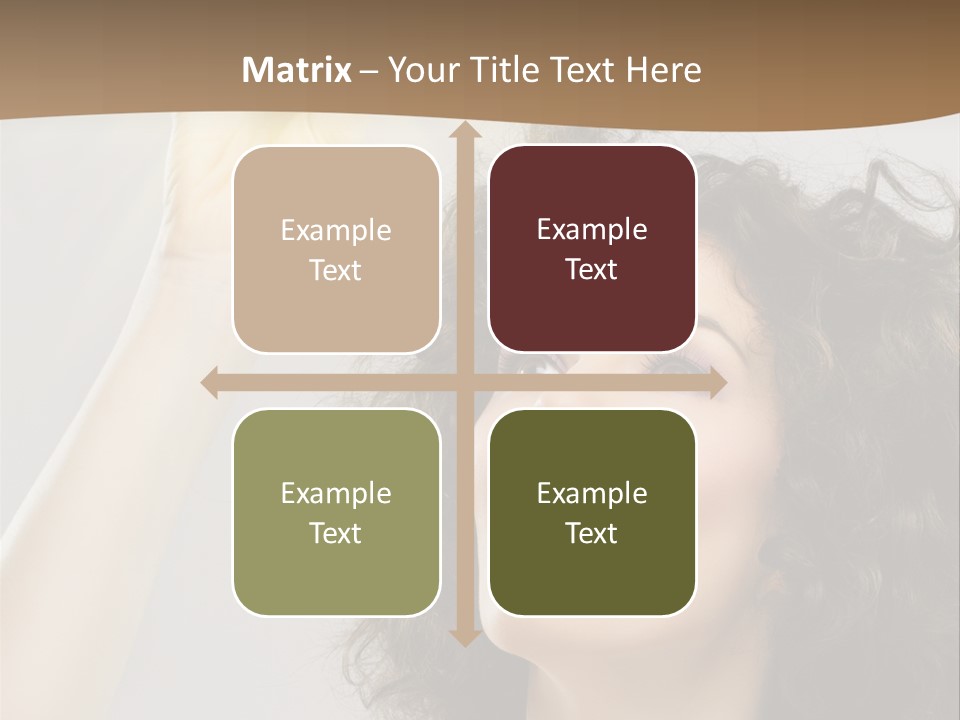 Selecting Woman Person PowerPoint Template