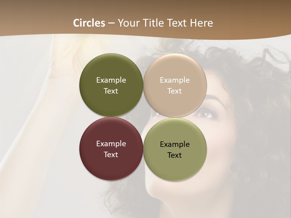 Selecting Woman Person PowerPoint Template