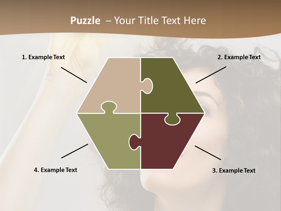 Selecting Woman Person PowerPoint Template