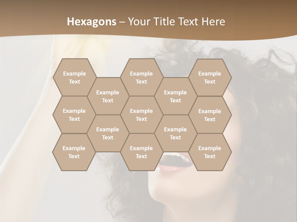 Selecting Woman Person PowerPoint Template