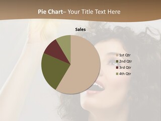 Selecting Woman Person PowerPoint Template