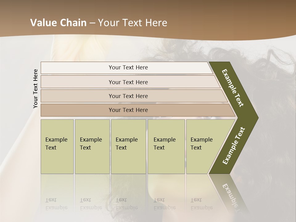 Selecting Woman Person PowerPoint Template