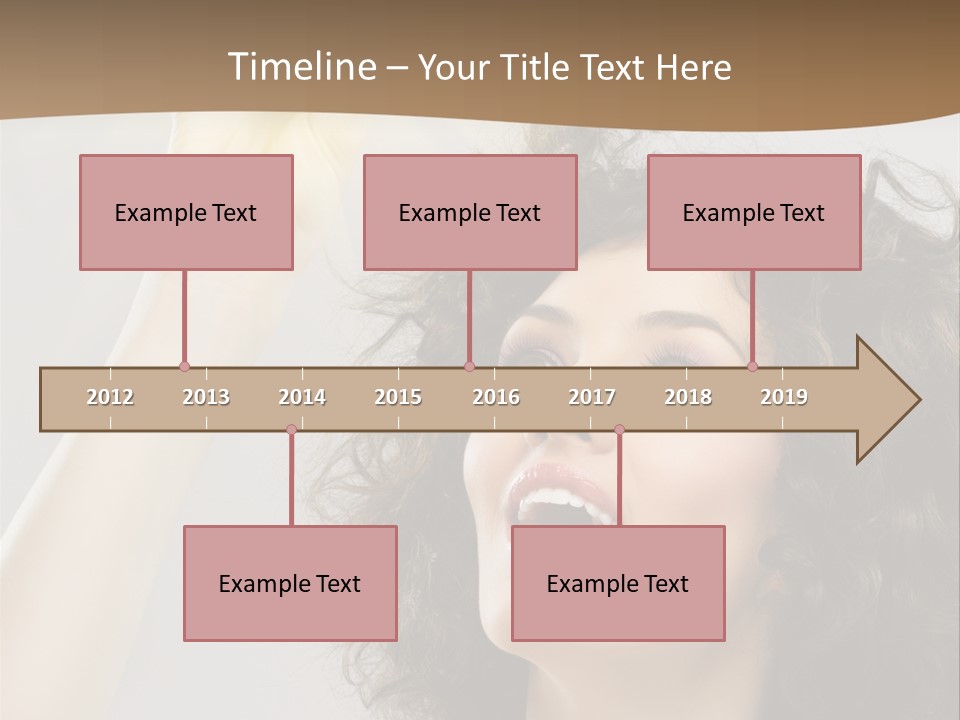 Selecting Woman Person PowerPoint Template