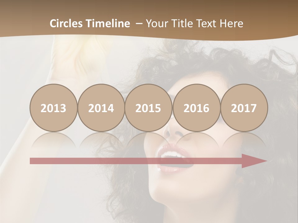 Selecting Woman Person PowerPoint Template