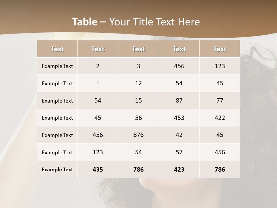 Selecting Woman Person PowerPoint Template