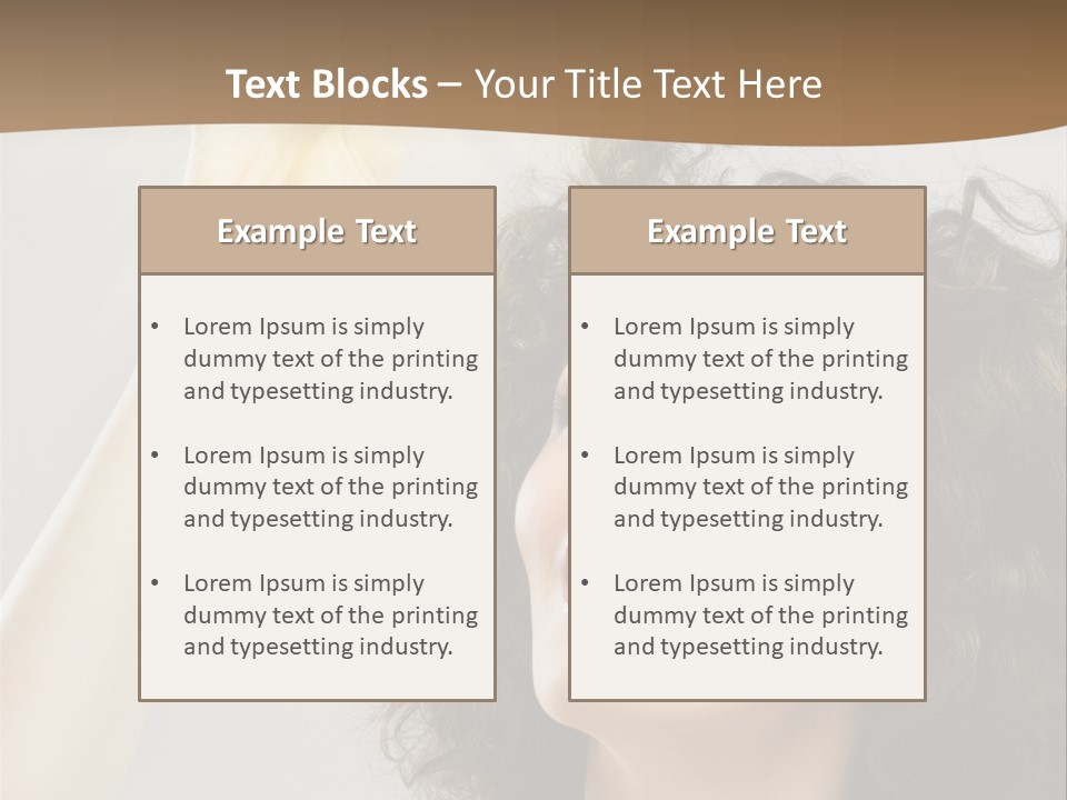 Selecting Woman Person PowerPoint Template