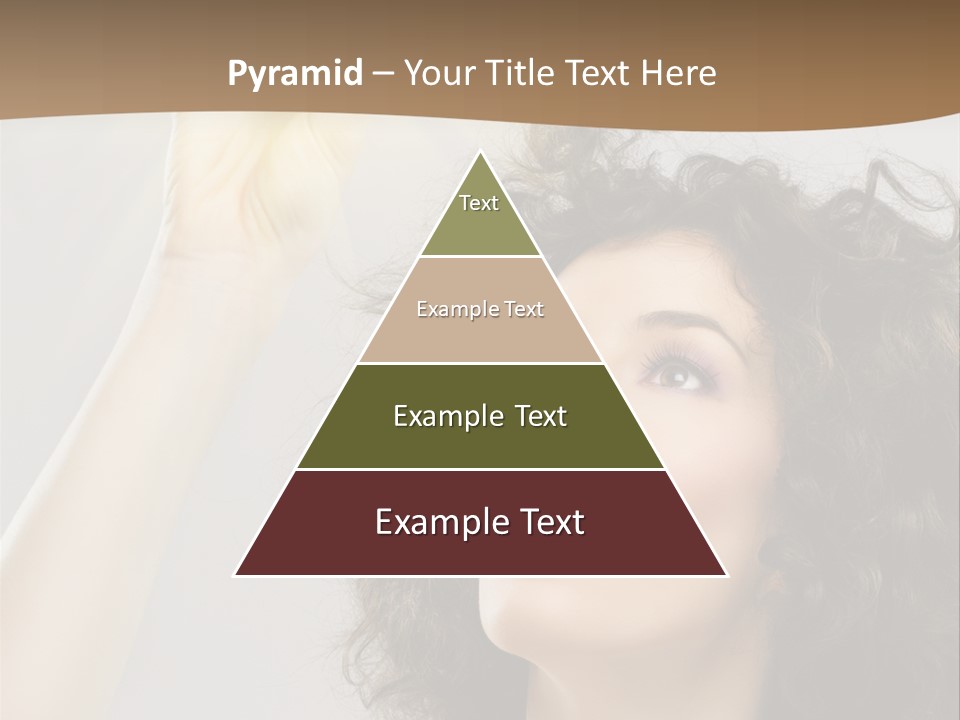 Selecting Woman Person PowerPoint Template