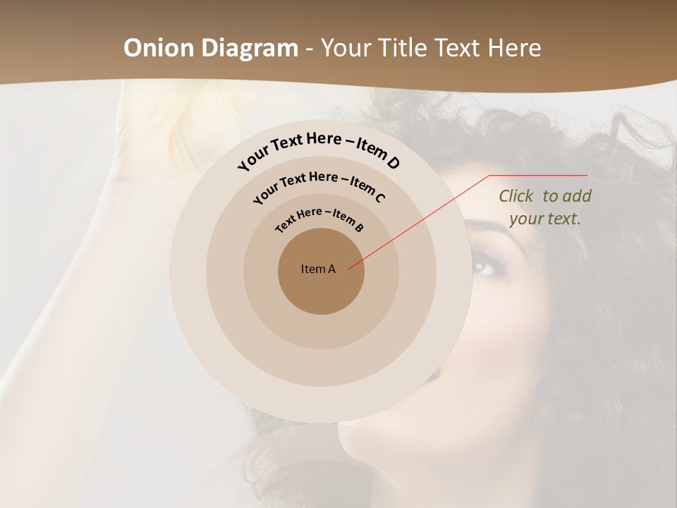 Selecting Woman Person PowerPoint Template