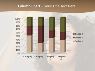 Selecting Woman Person PowerPoint Template