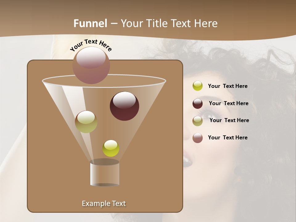 Selecting Woman Person PowerPoint Template