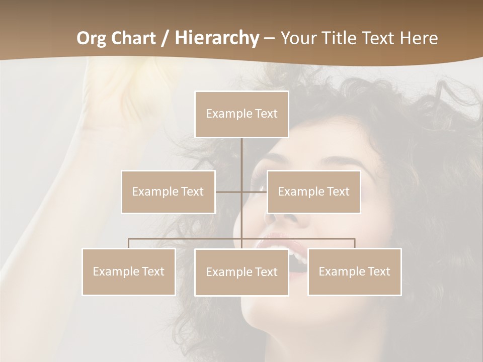 Selecting Woman Person PowerPoint Template