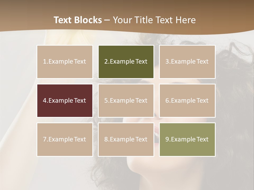 Selecting Woman Person PowerPoint Template