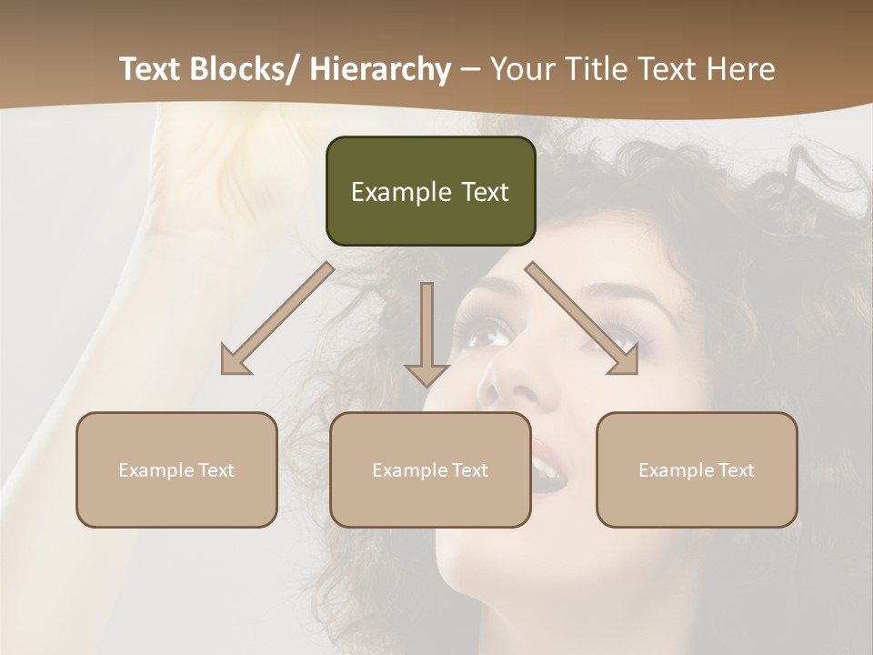 Selecting Woman Person PowerPoint Template