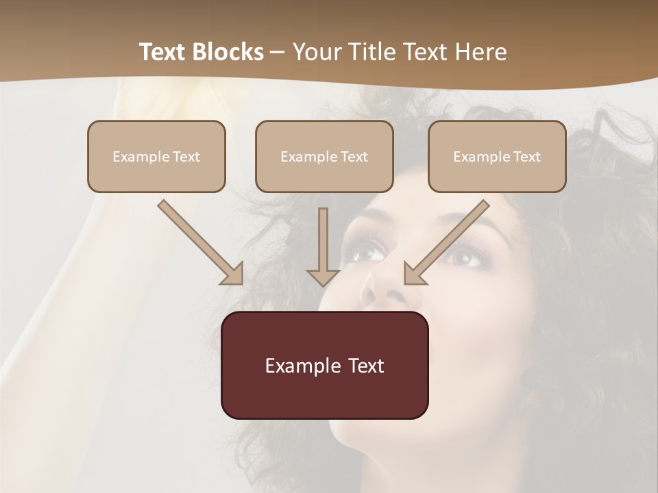Selecting Woman Person PowerPoint Template
