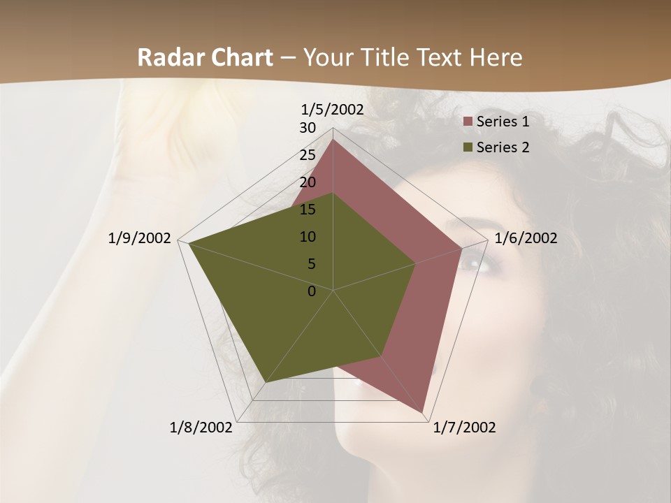 Selecting Woman Person PowerPoint Template