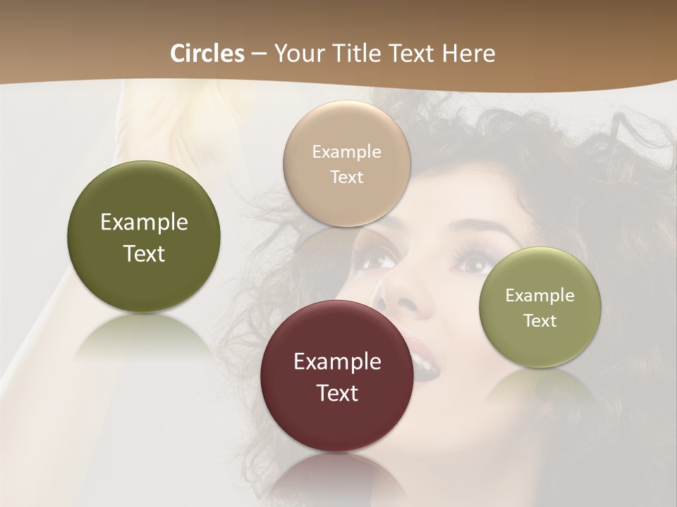Selecting Woman Person PowerPoint Template