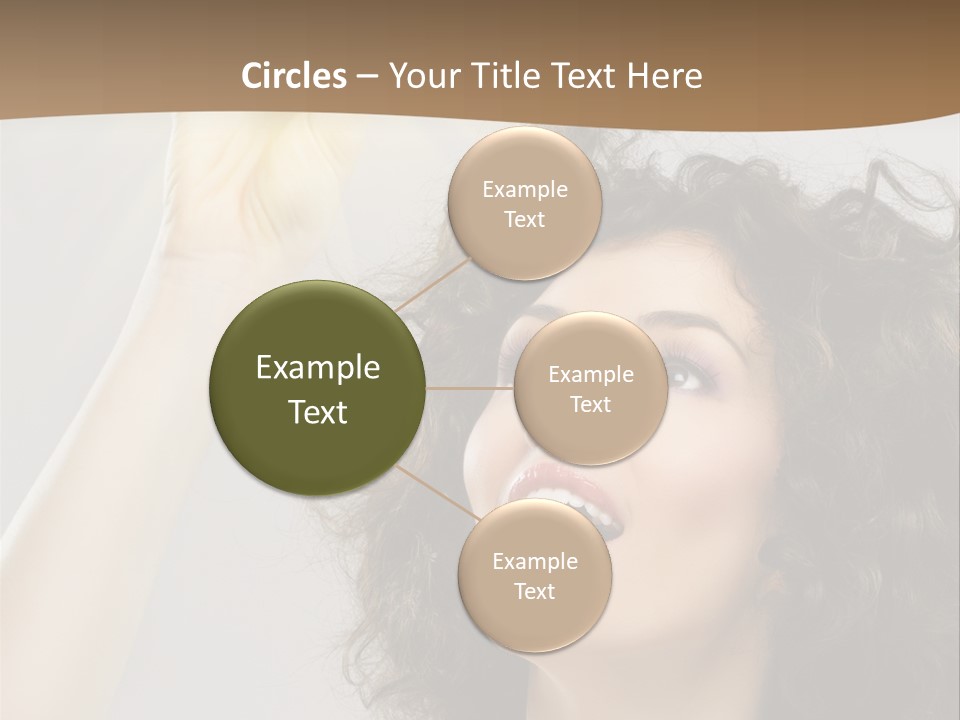 Selecting Woman Person PowerPoint Template