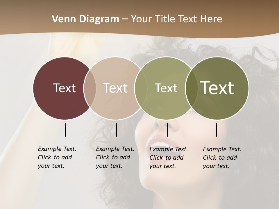 Selecting Woman Person PowerPoint Template