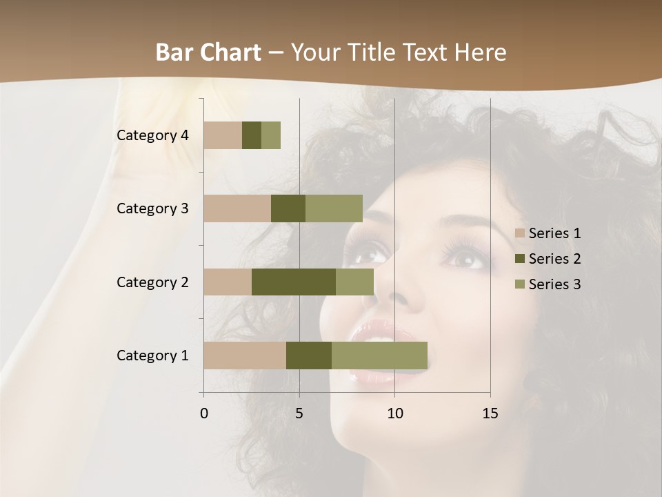 Selecting Woman Person PowerPoint Template