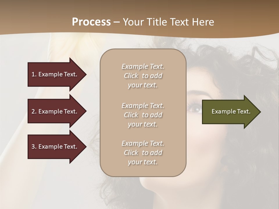 Selecting Woman Person PowerPoint Template