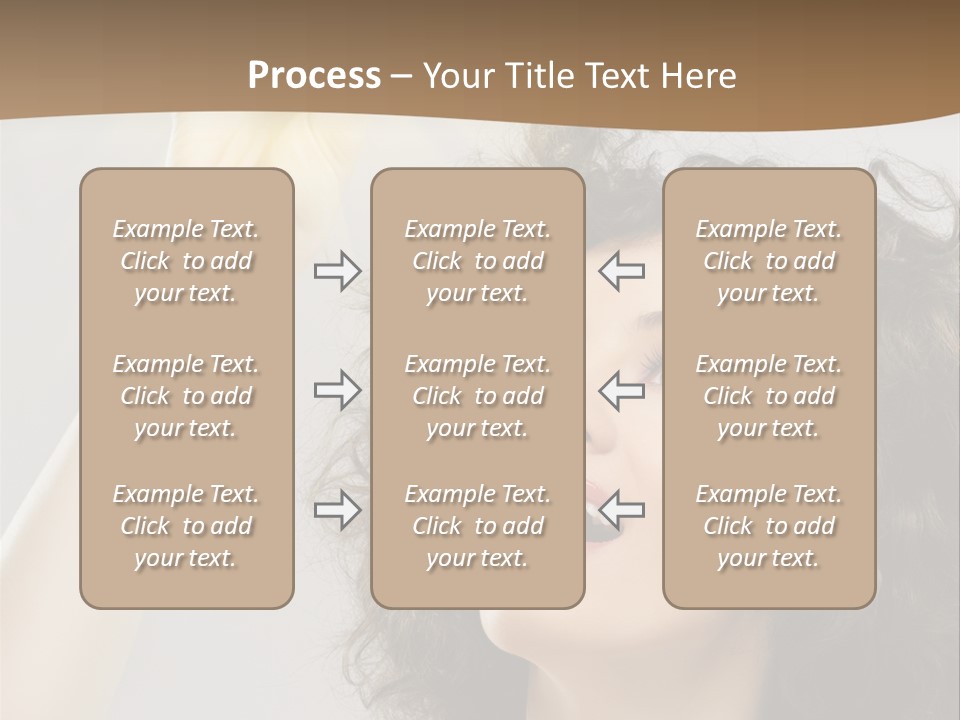 Selecting Woman Person PowerPoint Template