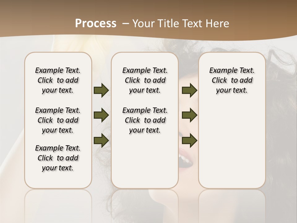 Selecting Woman Person PowerPoint Template