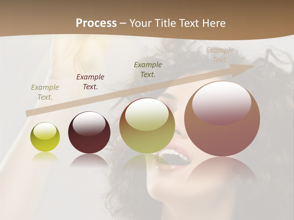 Selecting Woman Person PowerPoint Template