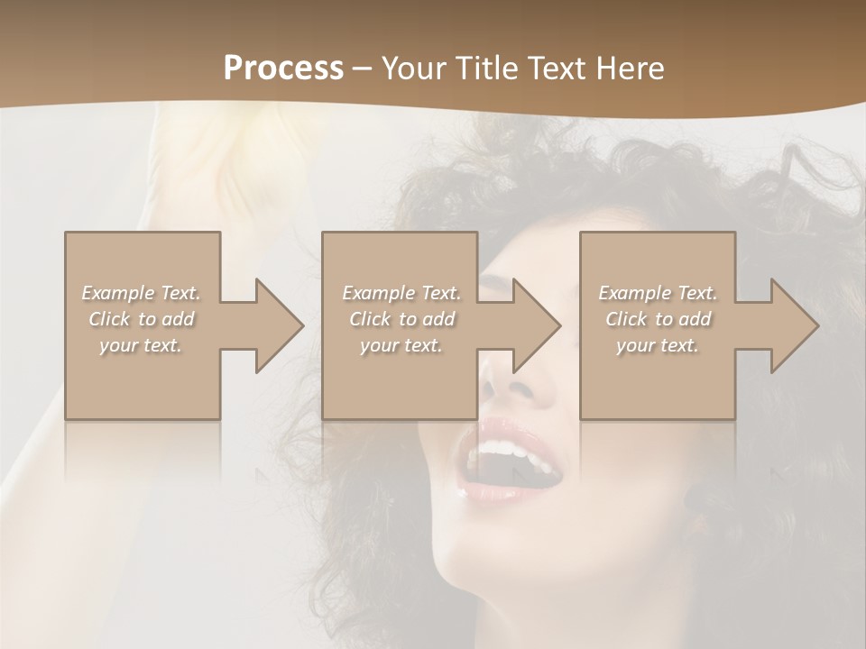 Selecting Woman Person PowerPoint Template