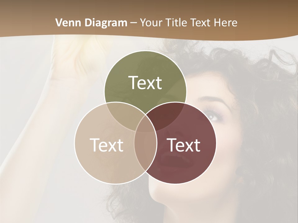 Selecting Woman Person PowerPoint Template