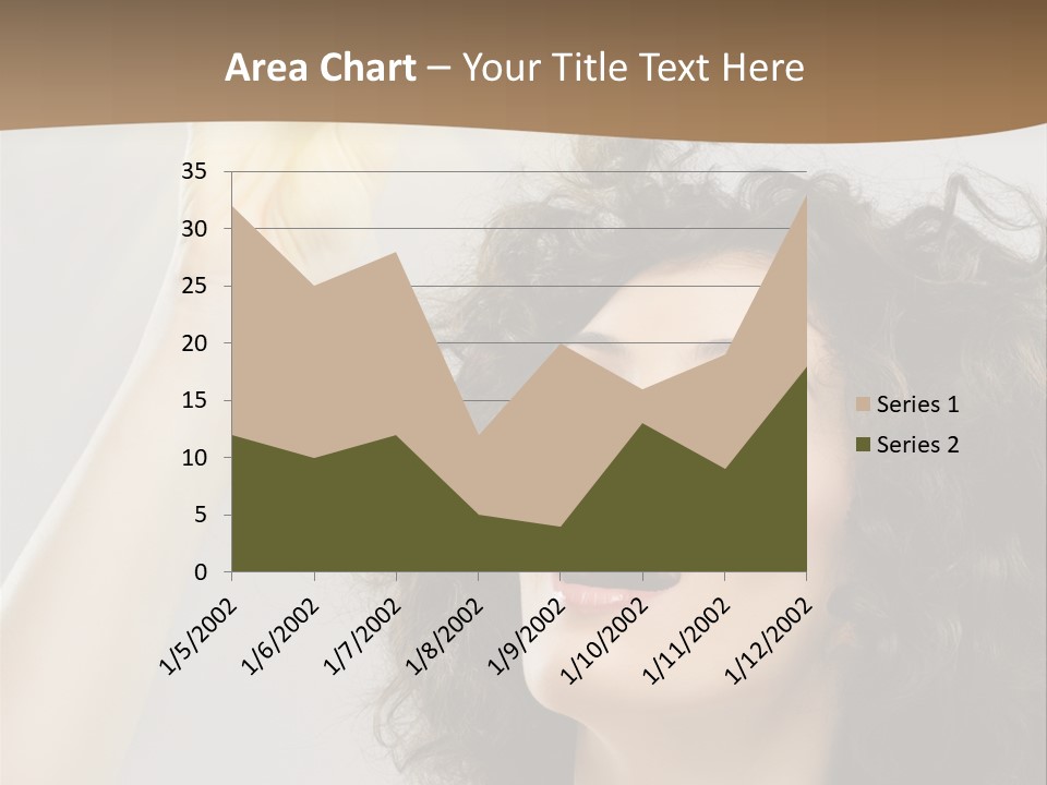 Selecting Woman Person PowerPoint Template