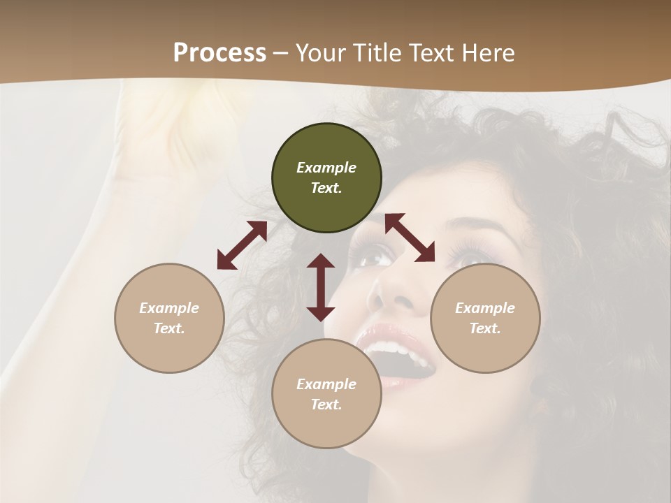 Selecting Woman Person PowerPoint Template