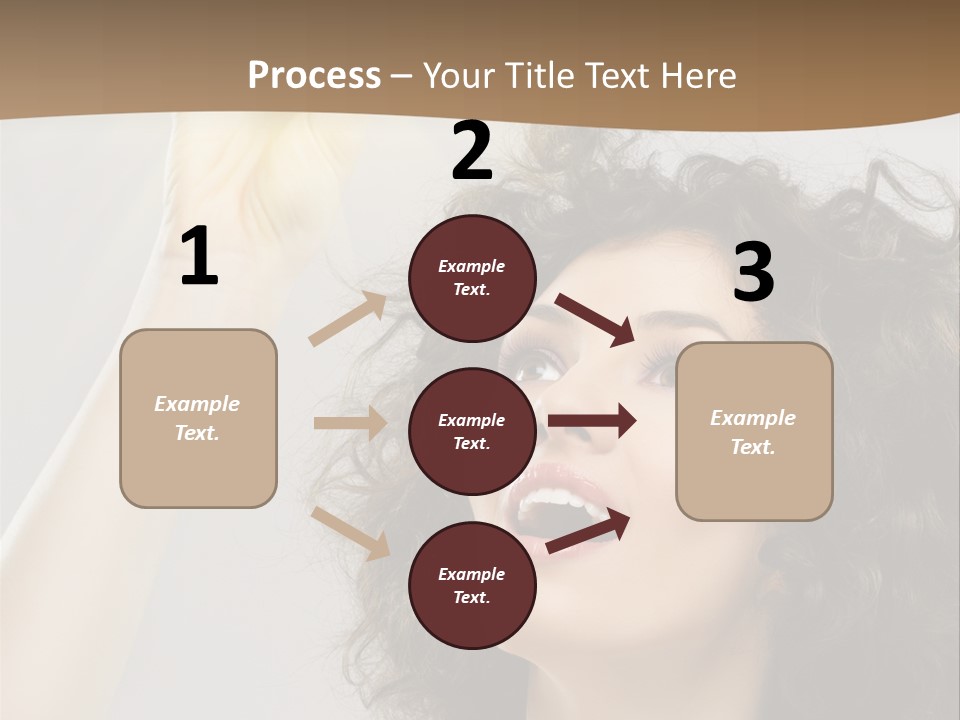Selecting Woman Person PowerPoint Template