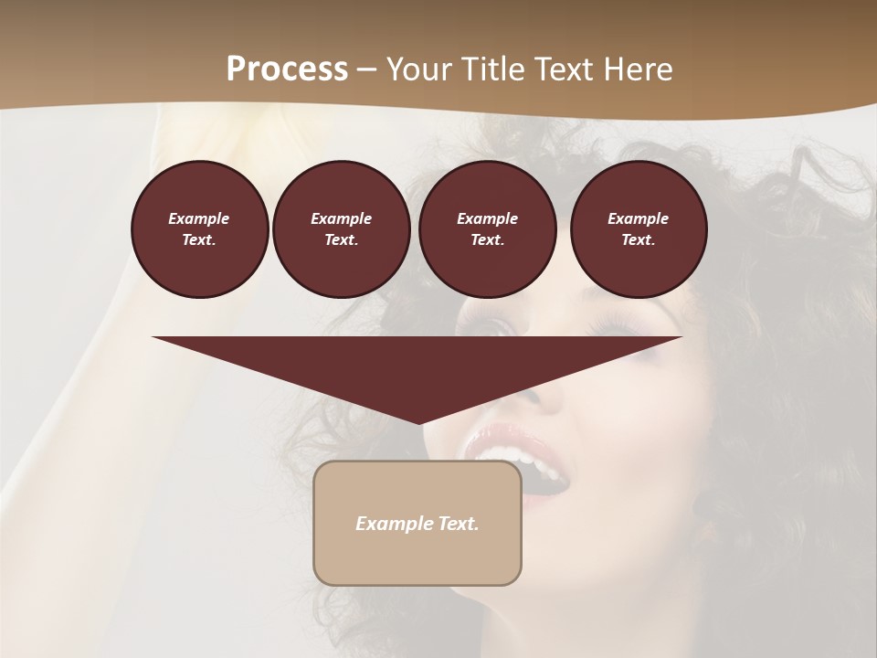 Selecting Woman Person PowerPoint Template