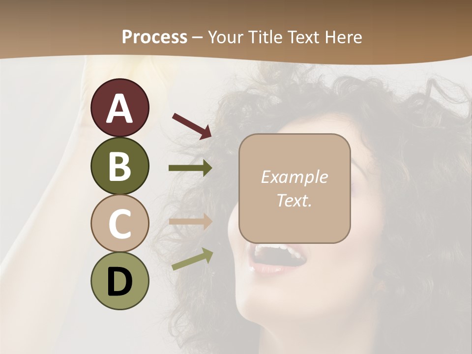 Selecting Woman Person PowerPoint Template