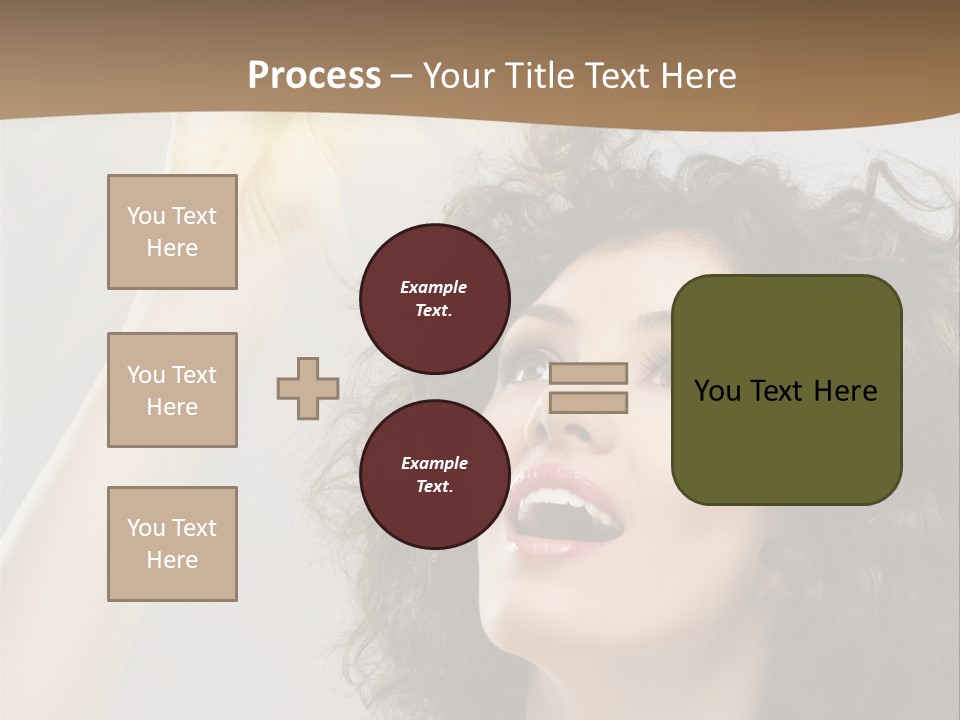 Selecting Woman Person PowerPoint Template
