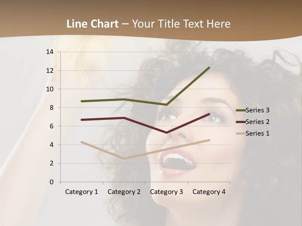 Selecting Woman Person PowerPoint Template