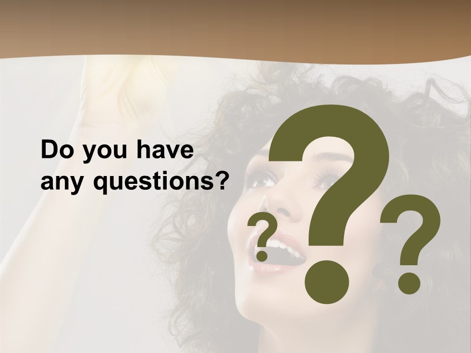 Selecting Woman Person PowerPoint Template