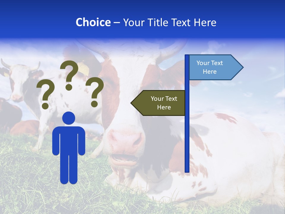 Billboard Demonstration White PowerPoint Template