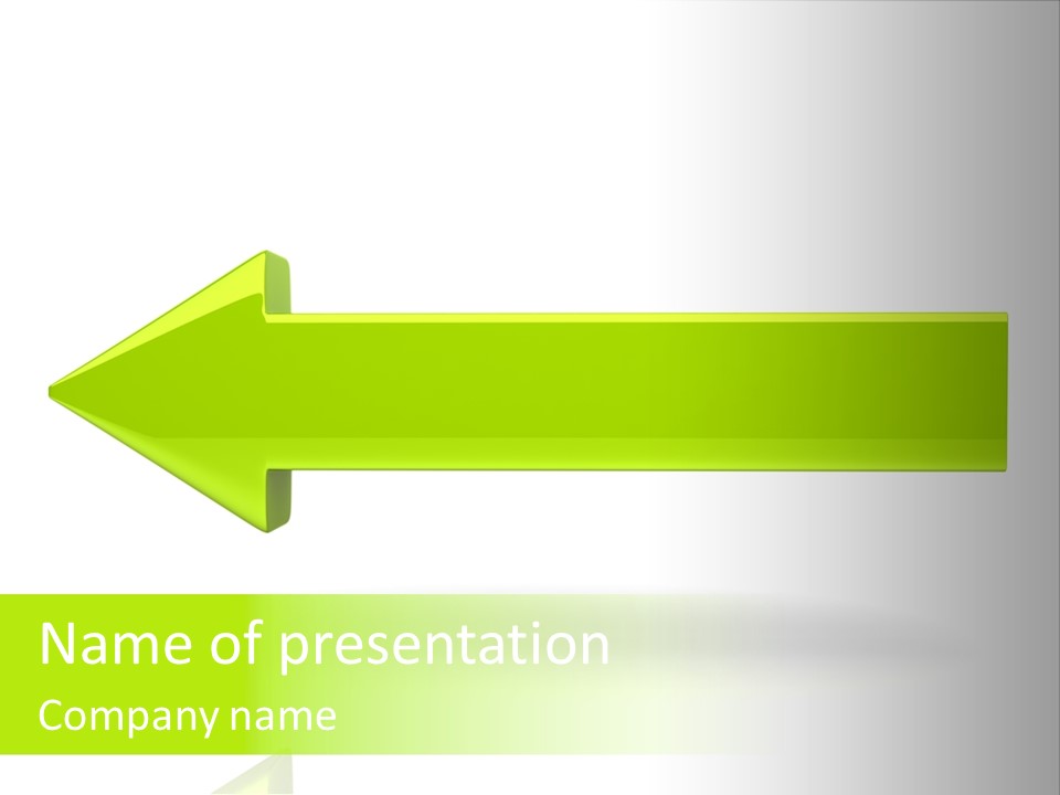 Sign Technology Button PowerPoint Template