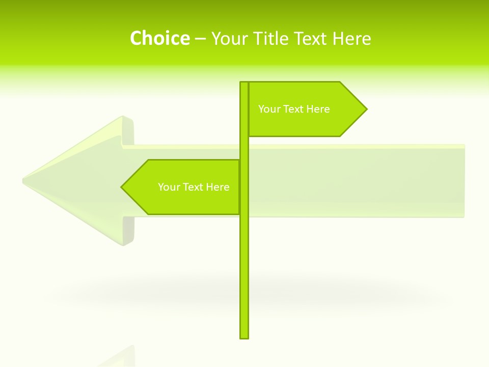 Sign Technology Button PowerPoint Template