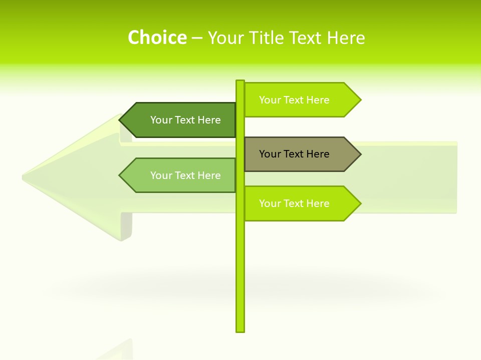 Sign Technology Button PowerPoint Template